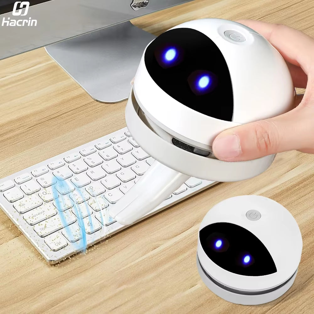 Car Vacuum Cleaner Portable Mini Table Vacuum Cleaner for Car Desk Office Dust Sweeper USB Charging Desktop Vacuum Cleaner