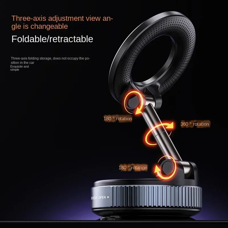 Xiaomi Strong Magnetic Car Phone Holder Vacuum Adsorption Phone Car Holder 360° Rotation for Car Desk Bathroom Magnetic Bracket